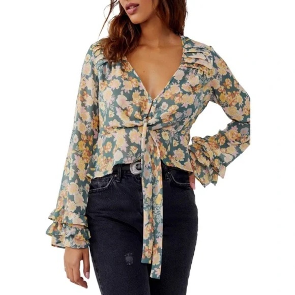 Free People Tops - NWT Free People Maybe Blouse